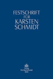 Cover von Festschrift für Karsten Schmidt