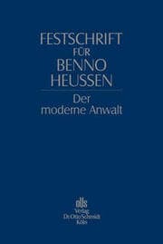 Cover von Festschrift für Benno Heussen