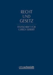 Cover von Recht und Gesetz - Festschrift für Ulrich Seibert