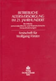Cover von Betriebliche Altersversorgung im 21. Jahrhundert