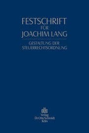 Cover von Festschrift für Joachim Lang