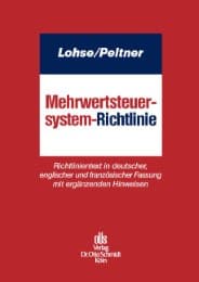 Cover von Mehrwertsteuersystem-Richtlinie