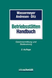 Cover von Betriebsstätten-Handbuch