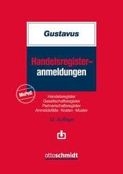 Cover von Handelsregisteranmeldungen MoPeG