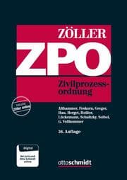 Cover von Zivilprozessordnung ZPO