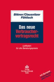 Cover von Das neue Verbrauchervertragsrecht