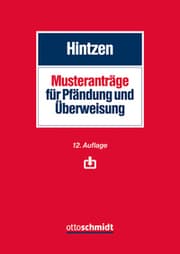 Cover von Musteranträge für Pfändung und Überweisung