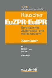Cover von Europäisches Zivilprozess- und Kollisionsrecht EuZPR/EuIPR V