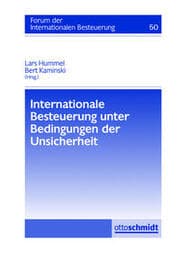 Cover von Internationale Besteuerung unter Bedingungen der Unsicherheit