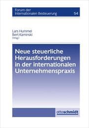Cover von Neue steuerliche Herausforderungen in der internationalen Unternehmenspraxis
