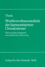 Cover von Wettbewerbsneutralität der harmonisierten Umsatzsteuer