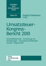 Cover von Umsatzsteuer-Kongress-Bericht 2010