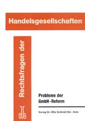 Cover von Probleme der GmbH-Reform