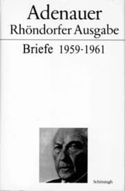 Cover von Adenauer Briefe 1959-1961