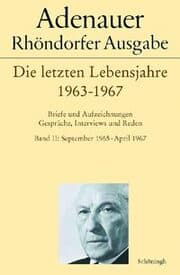 Cover von Adenauer - Die letzten Lebensjahre 1963-1967