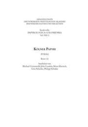 Cover von Kölner Papyri (P.Köln) Band 13
