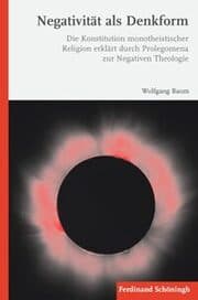 Cover von Negativität als Denkform