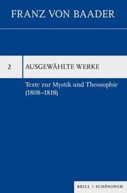 Cover von Texte zur Mystik und Theosophie (1808-1818)