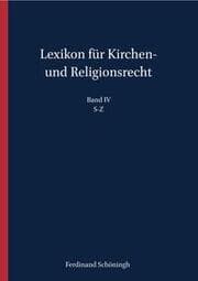 Cover von Lexikon für Kirchen- und Religionsrecht