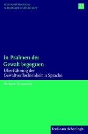 Cover von In Psalmen der Gewalt begegnen