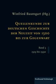 Cover von Quellenkunde zur deutschen Geschichte der Neuzeit von 1500 bis zur Gegenwart