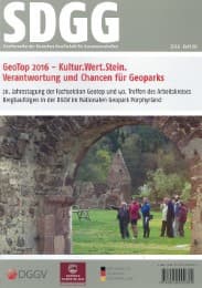 Cover von GeoTop 2016 - Kultur.Wert.Stein, Verantwortung und Chancen für Geoparks