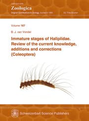 Cover von Immature stages of Haliplidae