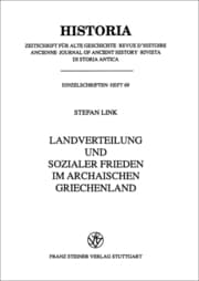 Cover von Landverteilung und sozialer Frieden im archaischen Griechenland