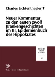 Cover von Neuer Kommentar zu den ersten zwölf Krankengeschichten im III.Epidemienbuch des Hippokrates