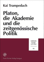 Cover von Platon, die Akademie und die zeitgenössische Politik