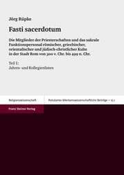 Cover von Fasti sacerdotum