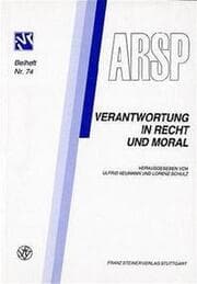 Cover von Verantwortung in Recht und Moral