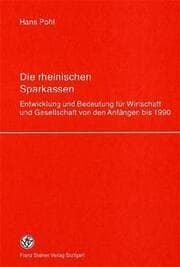 Cover von Die rheinischen Sparkassen