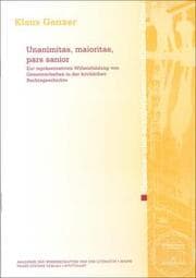 Cover von Unanimitas, maioritas, pars sanior