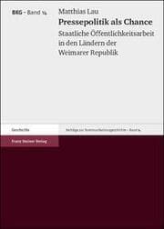Cover von Pressepolitik als Chance