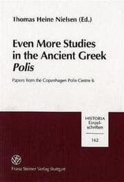Cover von Even More Studies in the Ancient Greek Polis