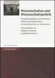 Cover von Wissenschaften und Wissenschaftspolitik