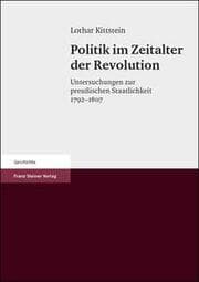Cover von Politik im Zeitalter der Revolution