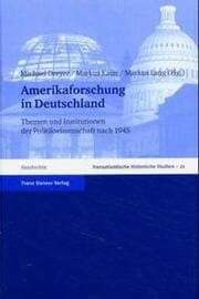 Cover von Amerikaforschung in Deutschland
