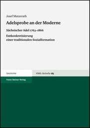 Cover von Adelsprobe an der Moderne