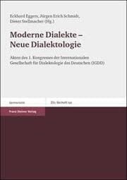 Cover von Moderne Dialekte - Neue Dialektologie