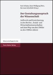 Cover von Der Gestaltungsanspruch der Wissenschaft