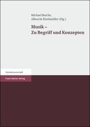Cover von Musik - Zu Begriff und Konzepten