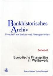 Cover von Europäische Finanzplätze im Wettbewerb