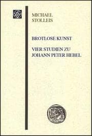 Cover von Brotlose Kunst - Vier Studien zu Johann Peter Hebel