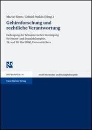 Cover von Gehirnforschung und rechtliche Verantwortung