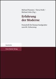 Cover von Erfahrung der Moderne