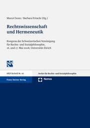 Cover von Rechtswissenschaft und Hermeneutik
