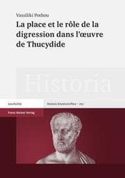 Cover von La place et le rôle de la digression dans l'oeuvre de Thucydide