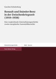 Cover von Renault und Daimler-Benz in der Zwischenkriegszeit (1919-1938)